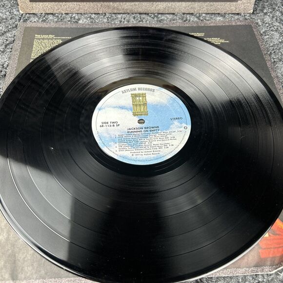 Jackson Brown Running On Empty 1977 Vinyl LP Asylum Records 6E-113 - Picture 5 of 9